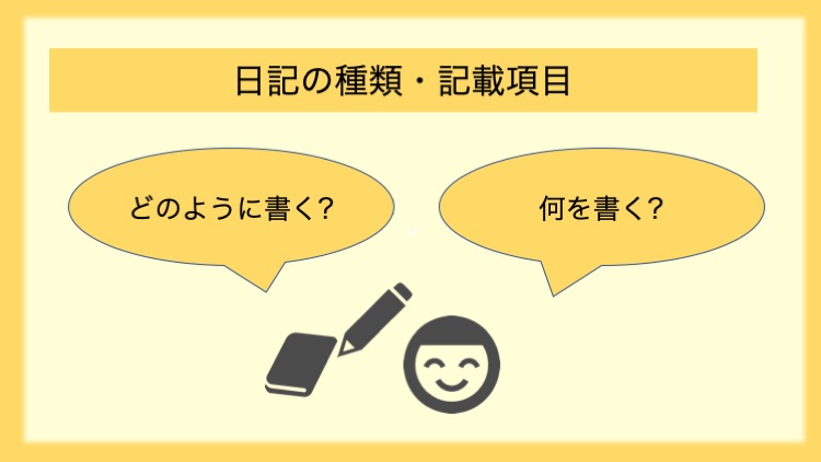 日記の種類・記載項目