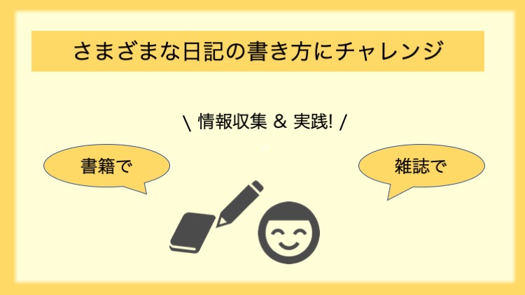 さまざまな日記の書き方にチャレンジ